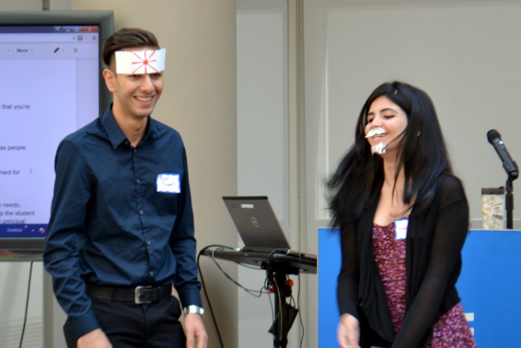 Mentors got creative with costumes while acting out mentoring scenarios. 