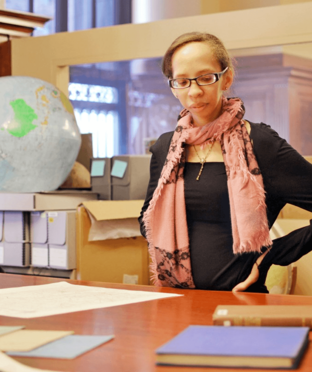Irene Morrison-Moncure at the NYPL Mapping Division