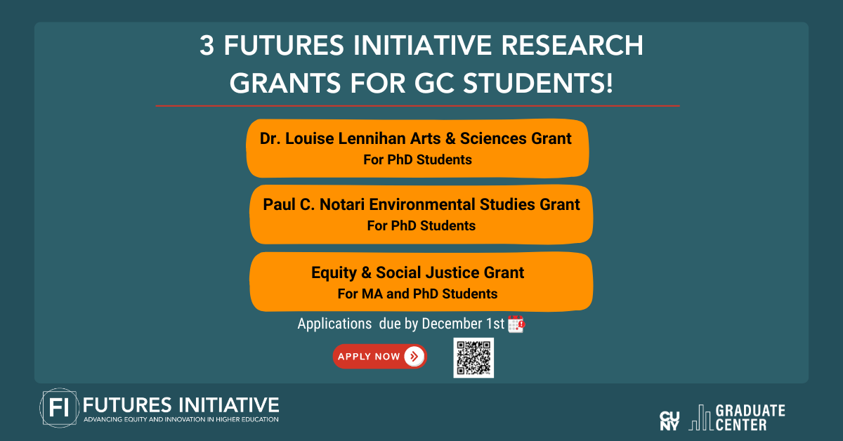 Futures Initiative Research Grants for GC Students